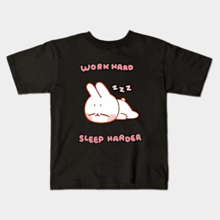 Work Hard, Sleep Harder Kids T-Shirt